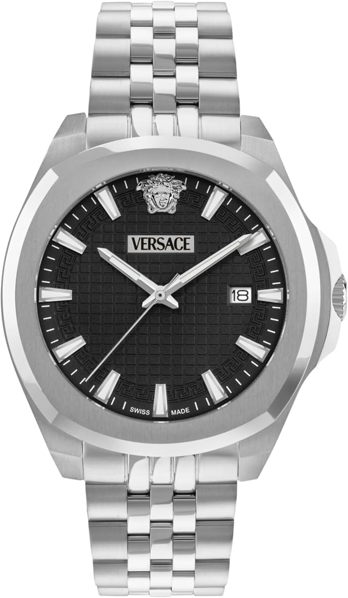Luxury Collection Luxury Mens Watch Timepieces with a Silver Bracelet Featuring a Stainless Steel Case and a Black Dial