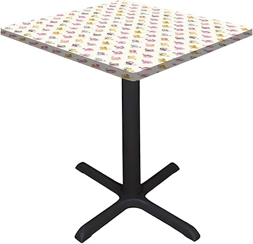 Miniatura 3 de JUNTAIY Mantel cuadrado elástico para bebé, diseño de pájaros de dibujos animados, con parte superior de animales divertidos, se adapta a mesas de