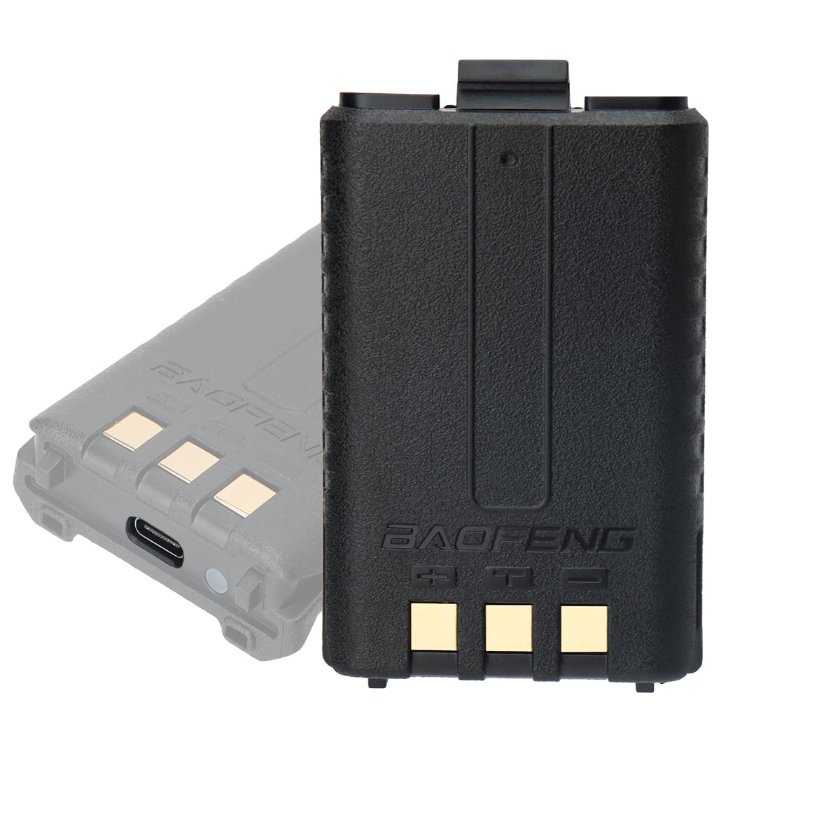 Baofeng UV-5R Battery BL-5 1800mAh Battery Rechargeable Support Type-C USB Direct Charge for Walkie Talkie BaoFeng UV 5R,BF-F8HP,UV-5X3,GT-5R,UV-5RE Two Way Radio