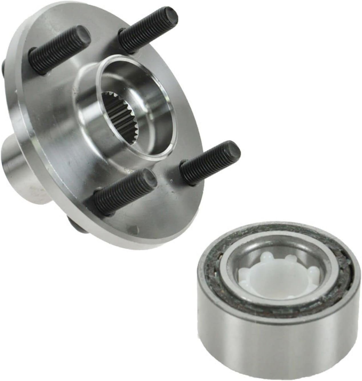 2 Piece Front Wheel Bearing & Hub Kit Set with ABS Sensor Compatible with 1998-2002 Chevrolet Prizm 1993-1997 Geo 1987-2002 Toyota Corolla 1986-1989 MR2