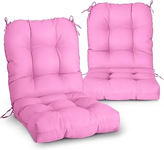 12 Balcony Color Ideas That Instantly Change the Mood 28 EAGLE PEAK Tufted Outdoor/Indoor Seat/Back Chair Cushions, Set of 2, 42'...