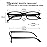 Kerecsen 4 Pack Reading Glasses for Men and Women with Spring Hinges, Lightweight Black Rectangular Readers Eyeglasses (Multicolor, 2.50)