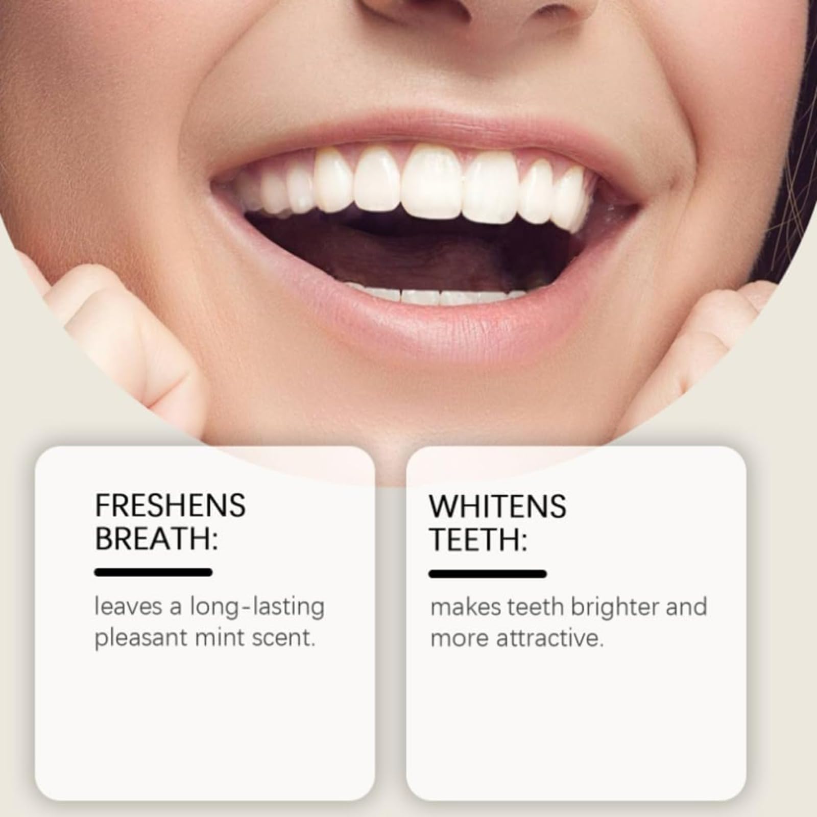 Kreain Nature Dentifricio sbiancante dei denti, cura orale naturale, denti sensibili, tonificante, respirazione fresca, rimozione delle macchie e denti sani (6 pezzi)