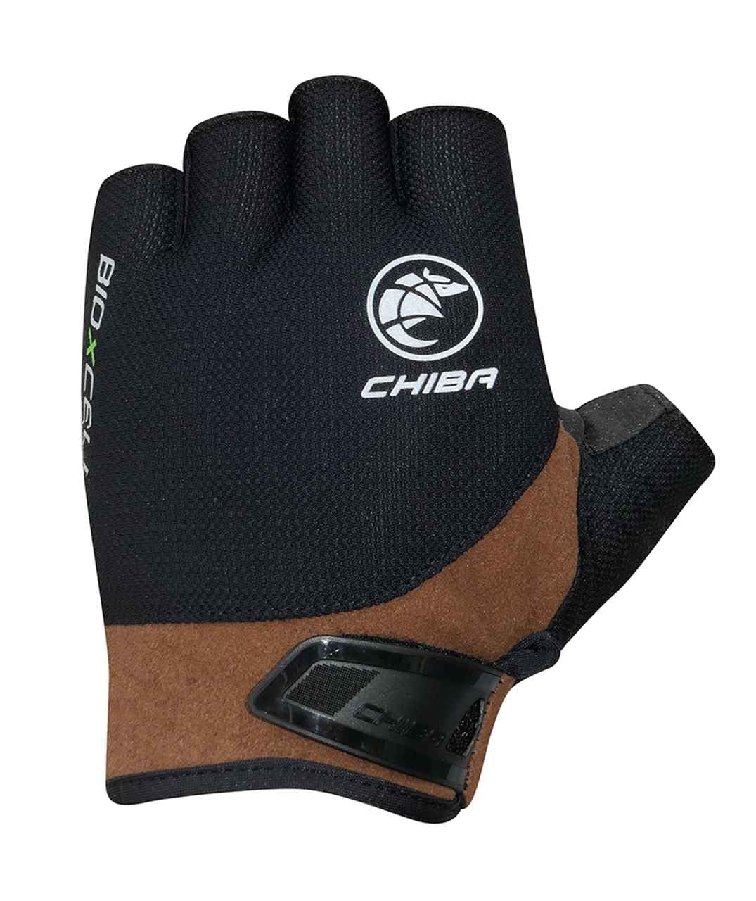 Chiba BioXCell Road Fahrrad Handschuhe kurz schwarz/braun 2023: Größe: XXL (11)