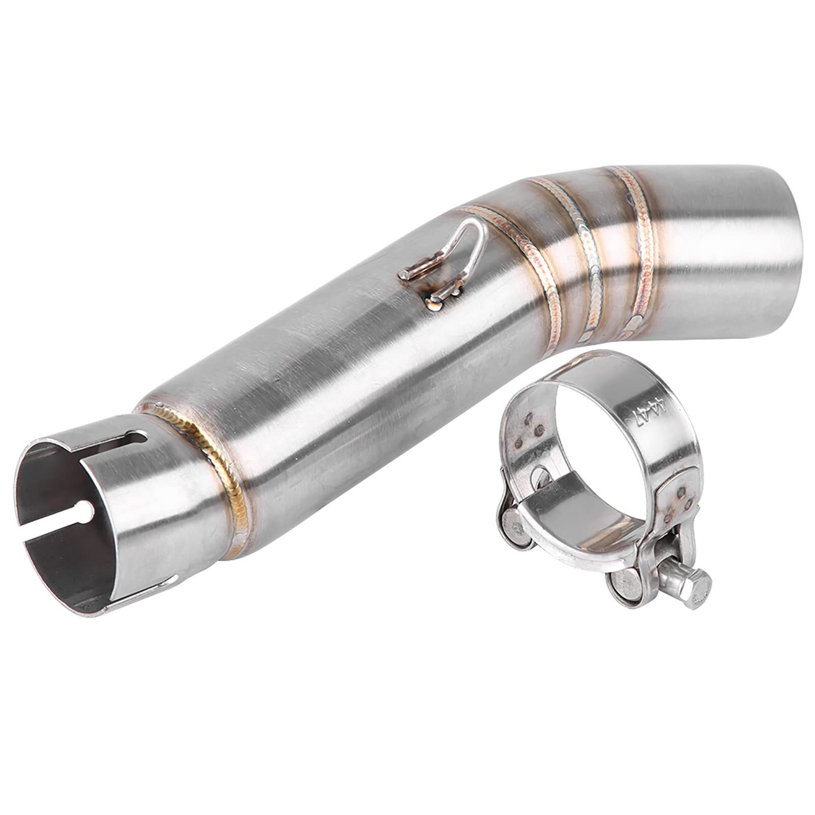 Jadeshay Tubo de escape de motocicleta, 51mm Tubo de enlace de conexión de tubo medio de escape de motocicleta para CBR500R CB500X CBR500 CB500F