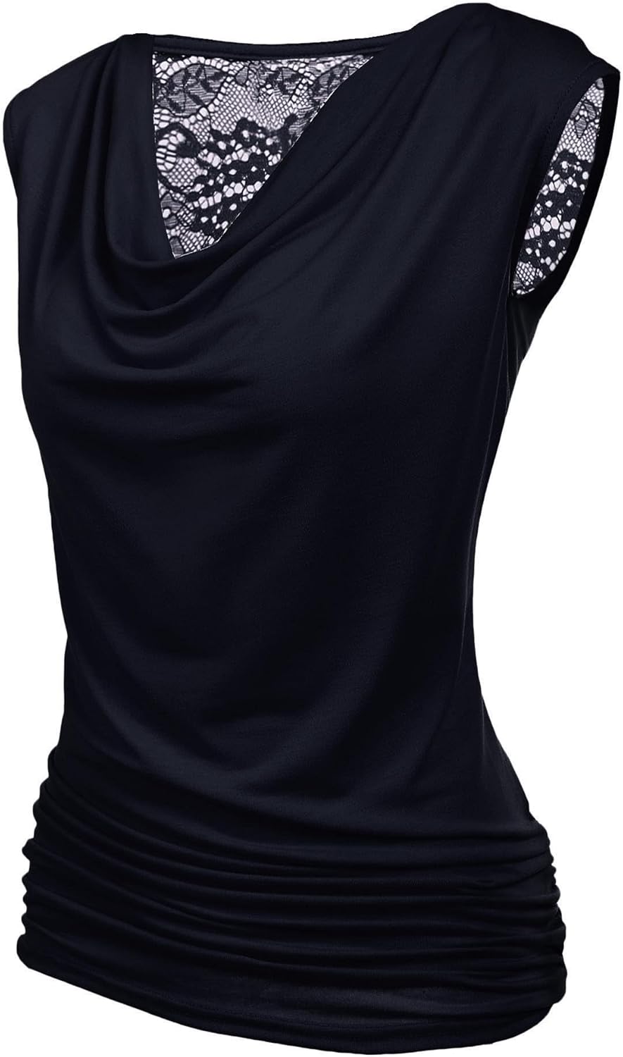 Zeagoo Tank Top for Women Trendy Going Out Tops Sleeveless Shirts Ruched Business Casual Basic Tunic Tops - Image 3