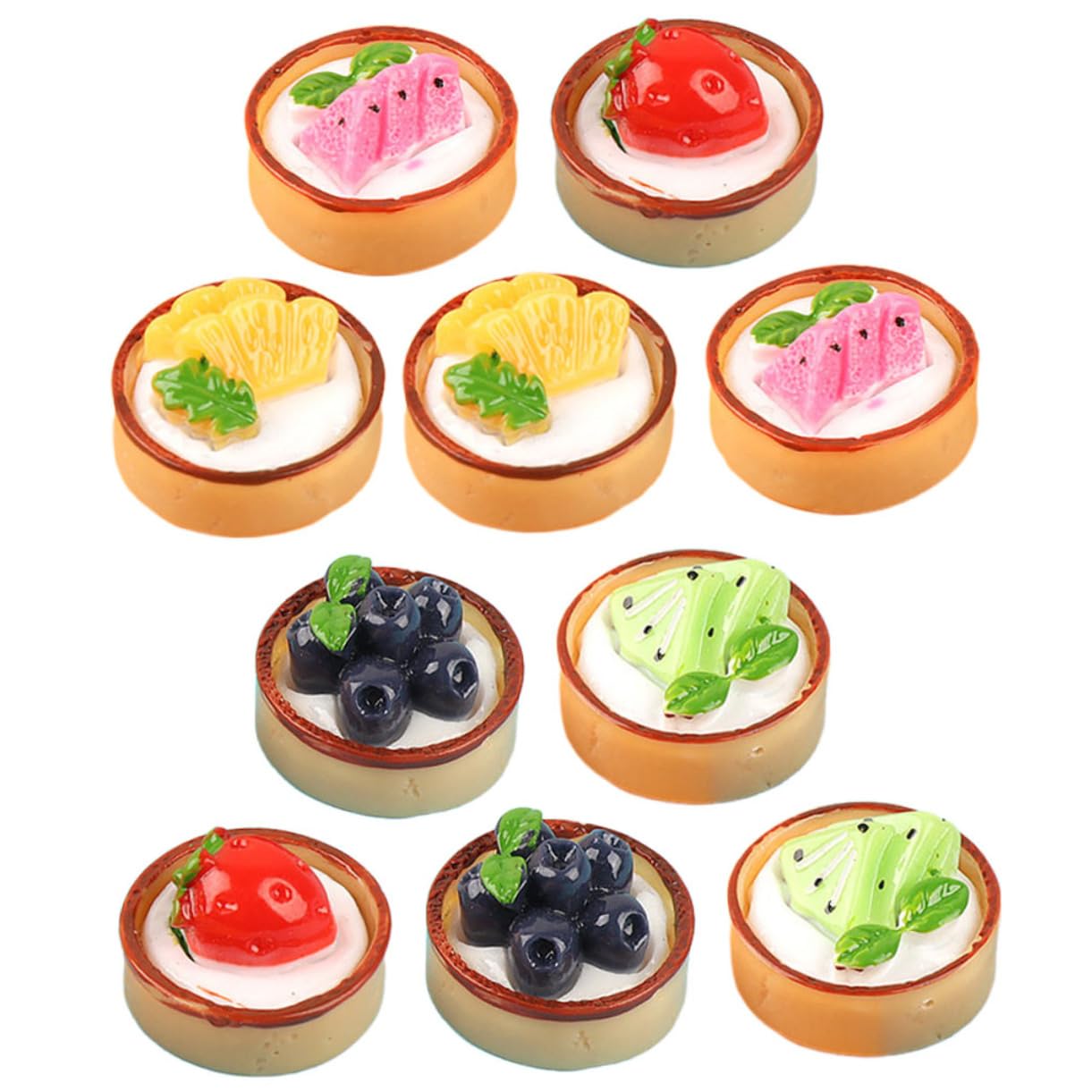 HEMOTON 10pcs Simulated Cake Decorations Realistic Small Cake Fake Desserts Cake Models Decorative Cake Model Simulation Cake Dessert Models Lifelike Cakes Small House Decors Fake Cakes