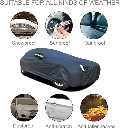 Miniatura 2 de Funda para automóvil compatible con Mercedes-Benz Sprinter 2020 1500250035003500XD4500 Cargo Van, lona impermeable para automóvil completo con forro