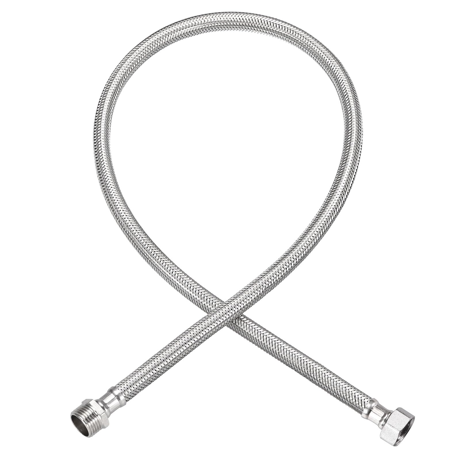 Connecteur de ligne d'alimentation G1/2 en acier inoxydable flexible de 81,3 cm uxcell
