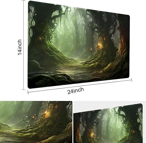 Miniatura 189 de MTG - Tapete de juego de 24 x 14 pulgadas, bolsas de almacenamiento con parte trasera antideslizante, ideal para entusiastas de los juegos de sin