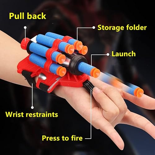 Miniatura 3 de Superherotoys para niños de 4 a 10 años, lanzadores de tela y máscaras, lanzador de plástico para muñeca, ropa de superhéroe para niños, juguetes