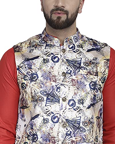 Image of BENCOOPER Men's Printed Nehru Jacket