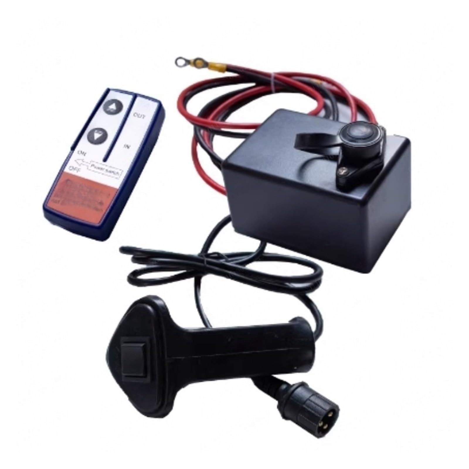 Verricello Elettrico 12V Gru Per Veicoli 24V Paranco Per Fuoristrada Portatile Con Telecomando Senza Fili Paranco Elettrico Telecomandato Verricello