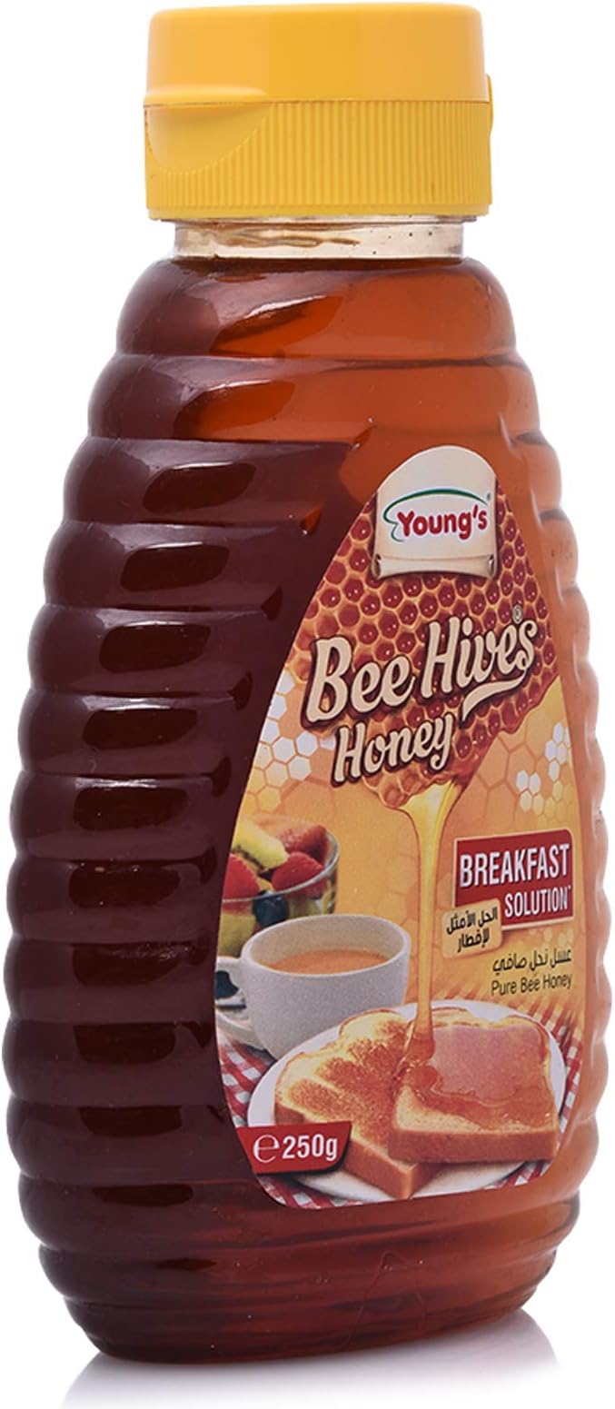 Young'S Bee Hives Natural Honey (Squeezy Bottle), 250 Gm