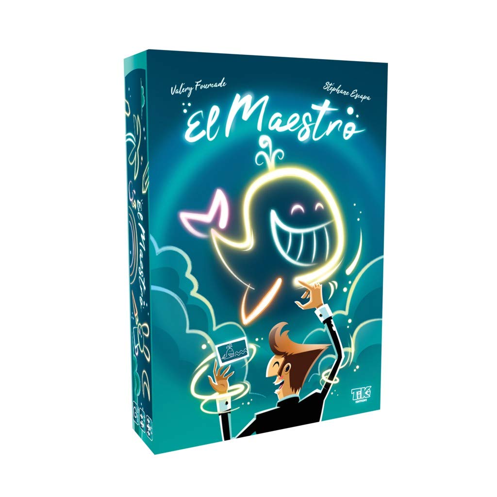 El Maestro – Juego De Mesa De Dibujo En El Aire – 140 Obras En 3 Niveles, De 3 A 8 Jugadores, A Partir De 8 Años – Ideal Para Grupos De Amigos