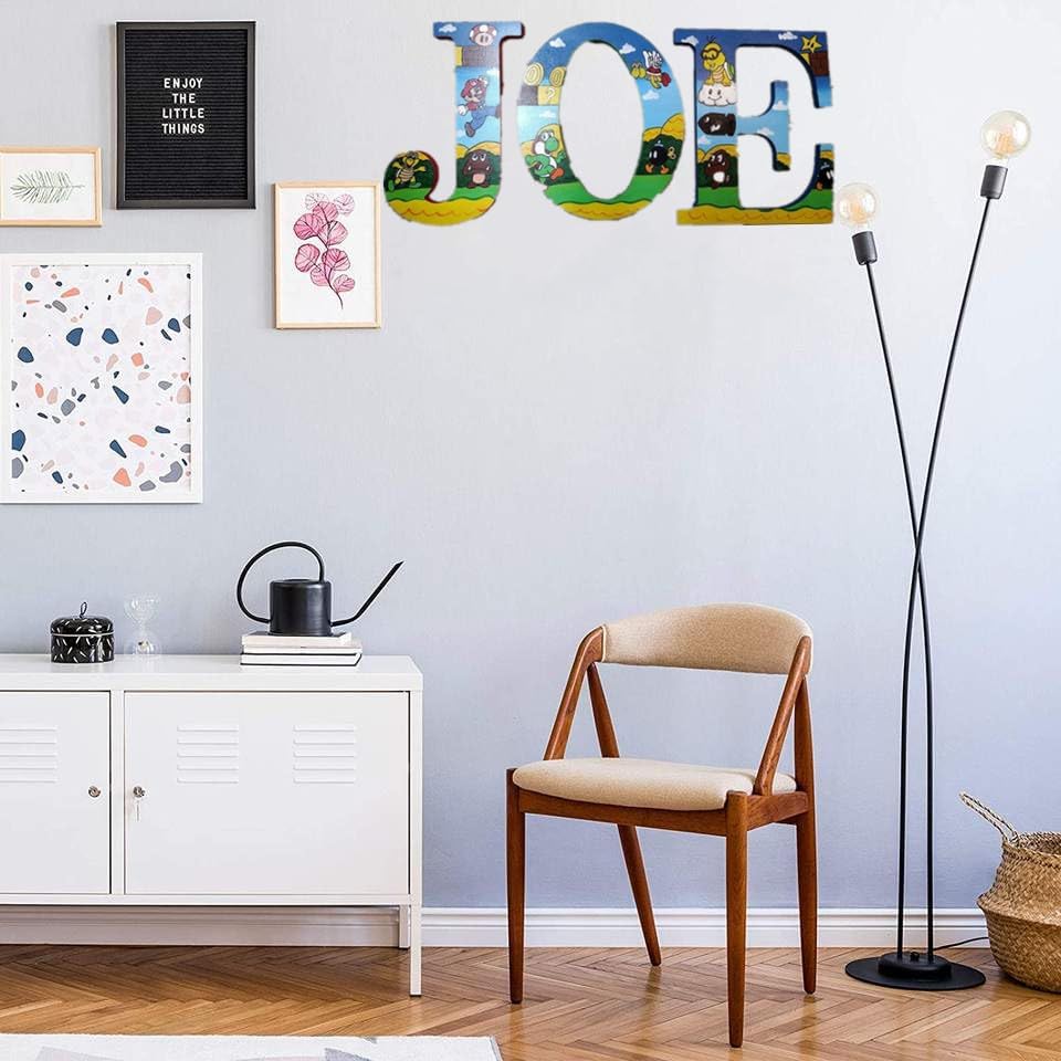 Miniatura 3 de Letras grandes de madera en blanco de 12 pulgadas, letras de madera sin terminar, letrero de madera para proyectos de manualidades para decoración