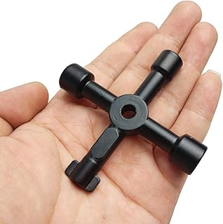 4-kierunkowy czarny użytkowy wielofunkcyjny klucz krzyżowy do gazu elektrycznego licznika szafki licznik szafki szafki grzejniki klucz