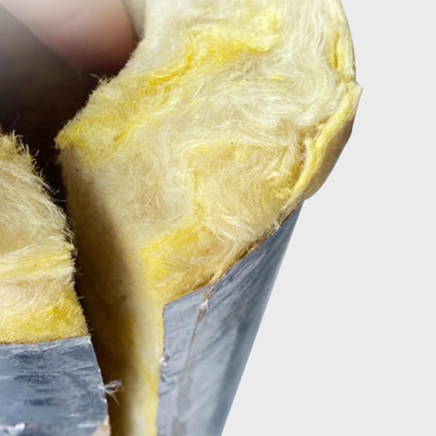 Rock Wool Pipe Shell - High Temperature Insulation Cotton, Aluminum Silicate Glass Wool for Steam Boiler Pipe Sleeve (L 1M-133MM/5.2IN-50MM)