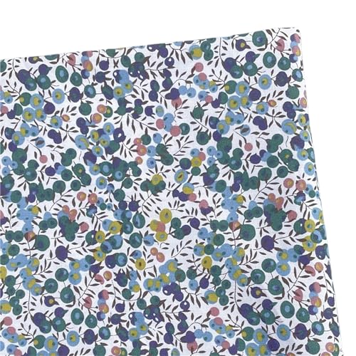 Tissu en popeline de coton vert imprimé pour robe et jupe 300x145cm