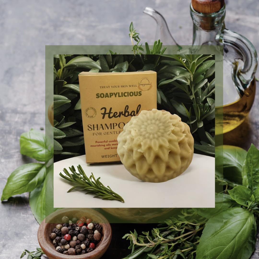 Herbal Shampoo Bar- Handmade organic Soap -A natural solution for all hair problems including hairfall, gryeing and thinning
