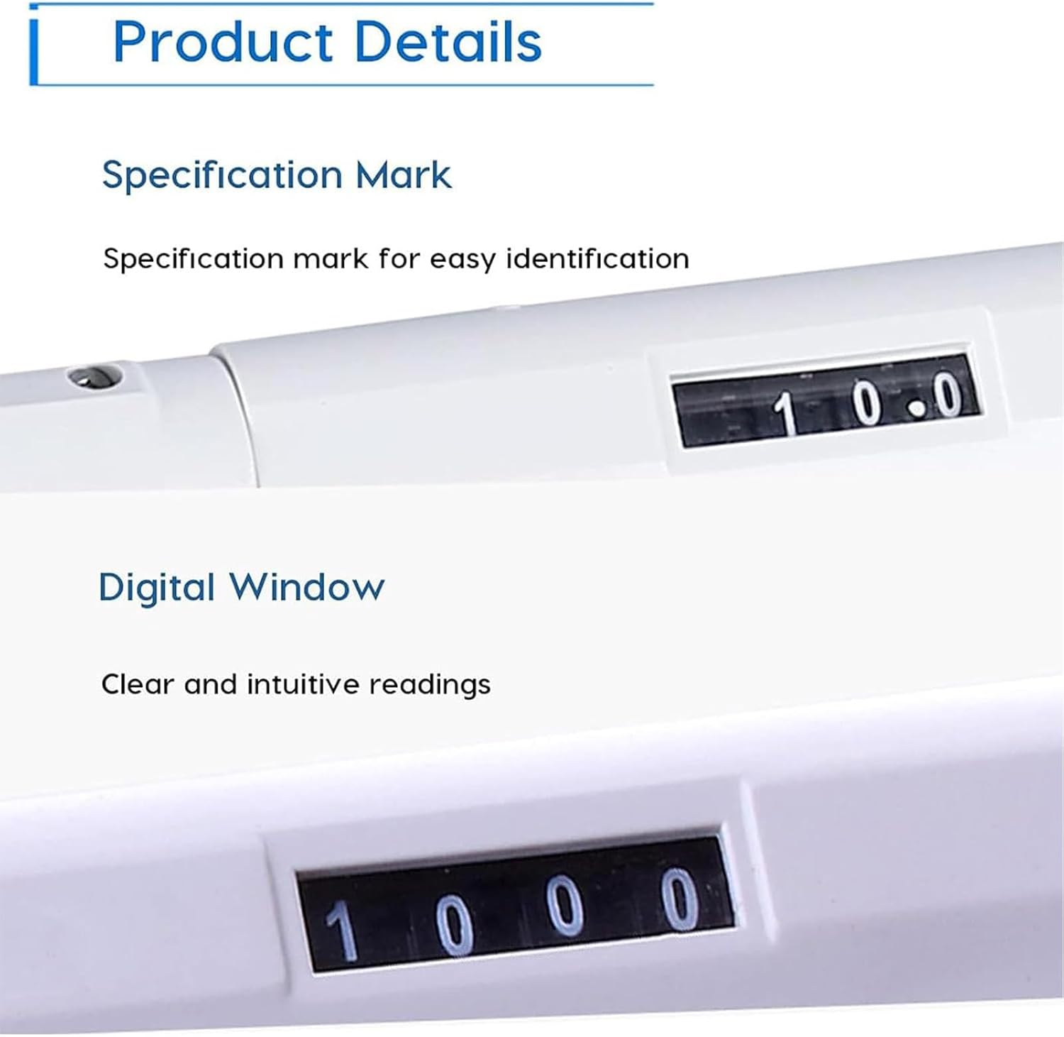 Multi-Channel Pipettor Controller, 8 Channels Pipette, 0.5ul-300ul Volume Range Multi-Channel Accurate Sampling,Manual Digital Adjustable Micropipette,5-50ul
