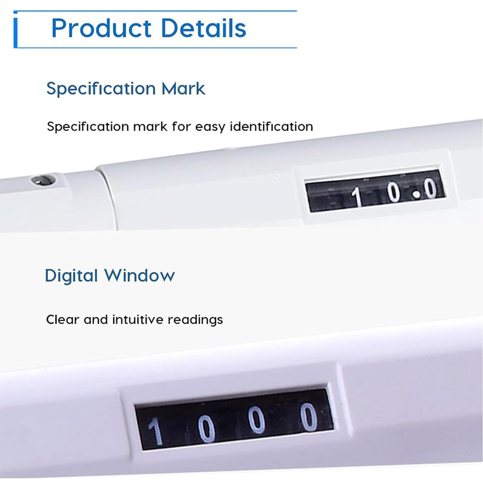 Mehrkanal-Pipettier-Controller, 8-Kanal-Pipette, 0,5 Ul-300 Ul Volumenbereich, Präzise Mehrkanal-Probenahme, Manuell Digital Einstellbare Mikropipette,5-50ul