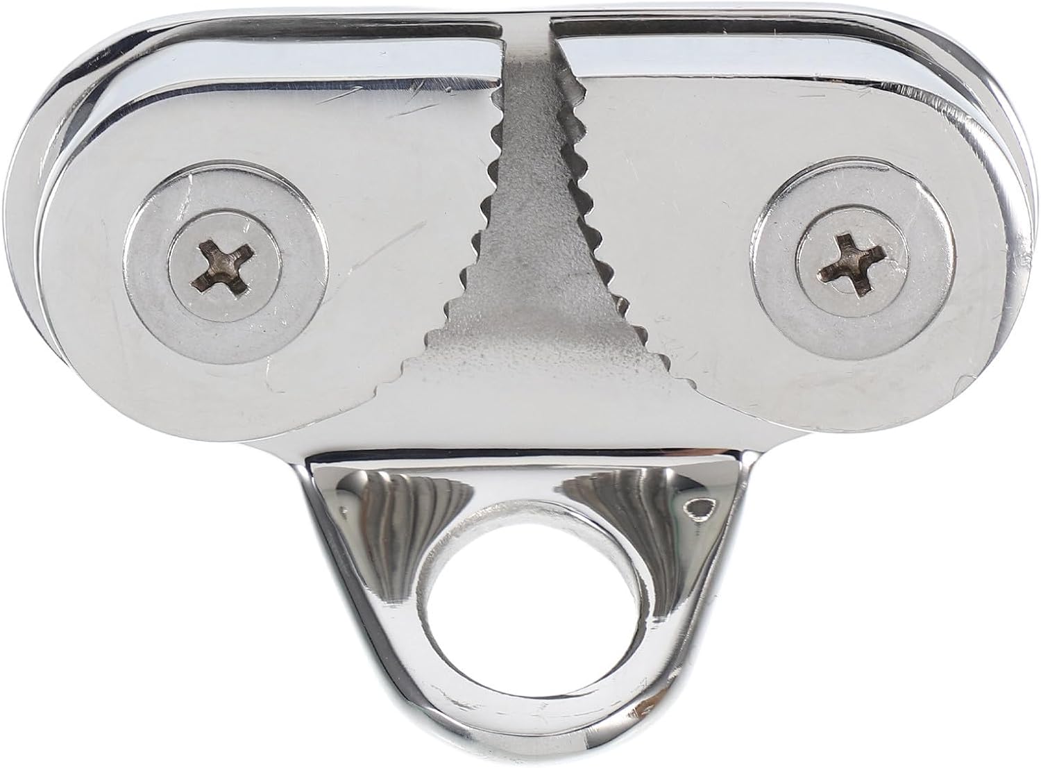 Stainless Steel Cam Cleat for Sailing Boats and Dinghies, Wear-Resistant and Easy Disassembly, Sturdy Deck Hardware for Line and Rope Management