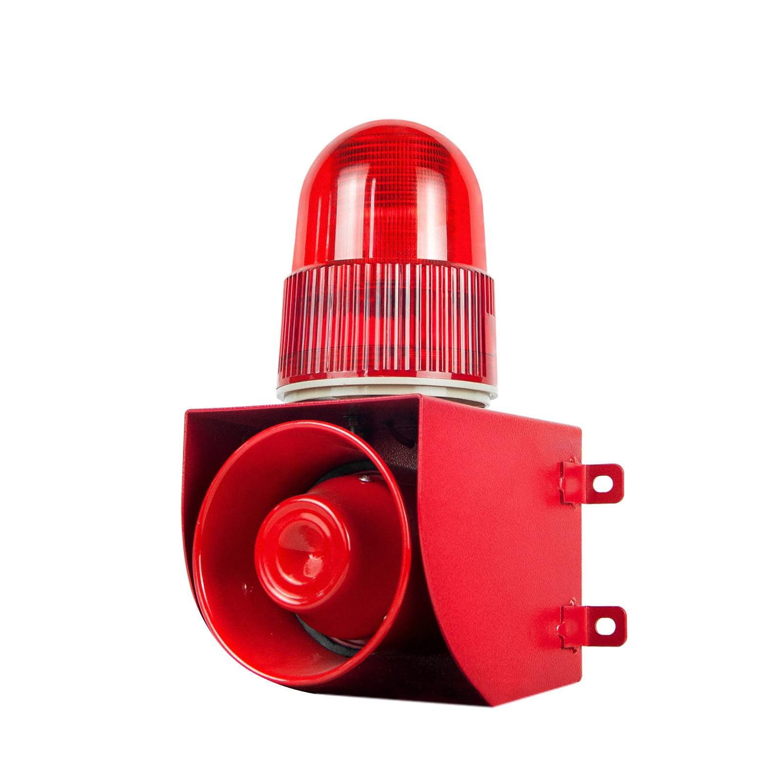 Y DIANS S Outdoor Alarm Siren Stainless Steel IP66 Waterproof 120dB Security Siren with Strobe Light for Factory Ship Port AC110-120V