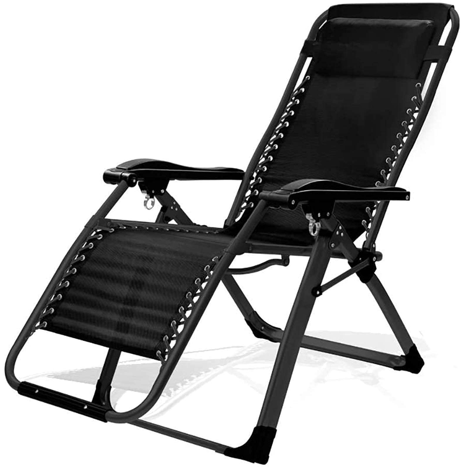 Chaises inclinables pliantes de jardin lot de 2 bain de soleil metal