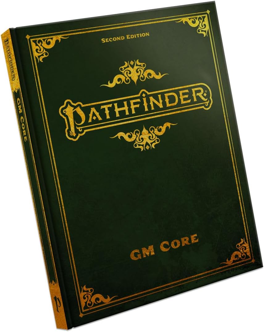 Pathfinder GM Core Special Edition - Deluxe Hardcover RPG Rulebook | Faux Leather Bound | Metallic Deboss | Second Edition Remaster | Ages 16+ | 336 Pages