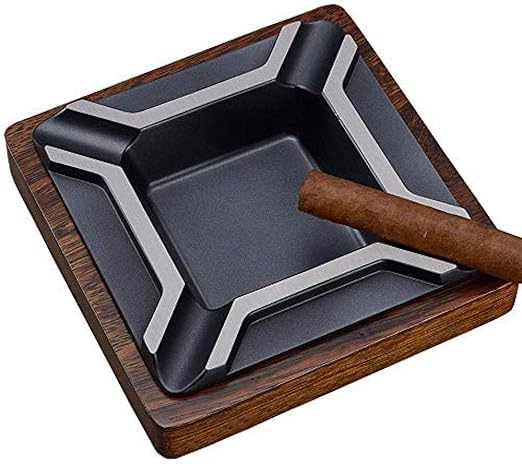 Amazon Kanjj Yu 灰皿 おしゃれ 面白 プレゼント ジュエリーアートクラフト灰皿シガー金属木製灰皿 灰皿 インテリア オンライン通販