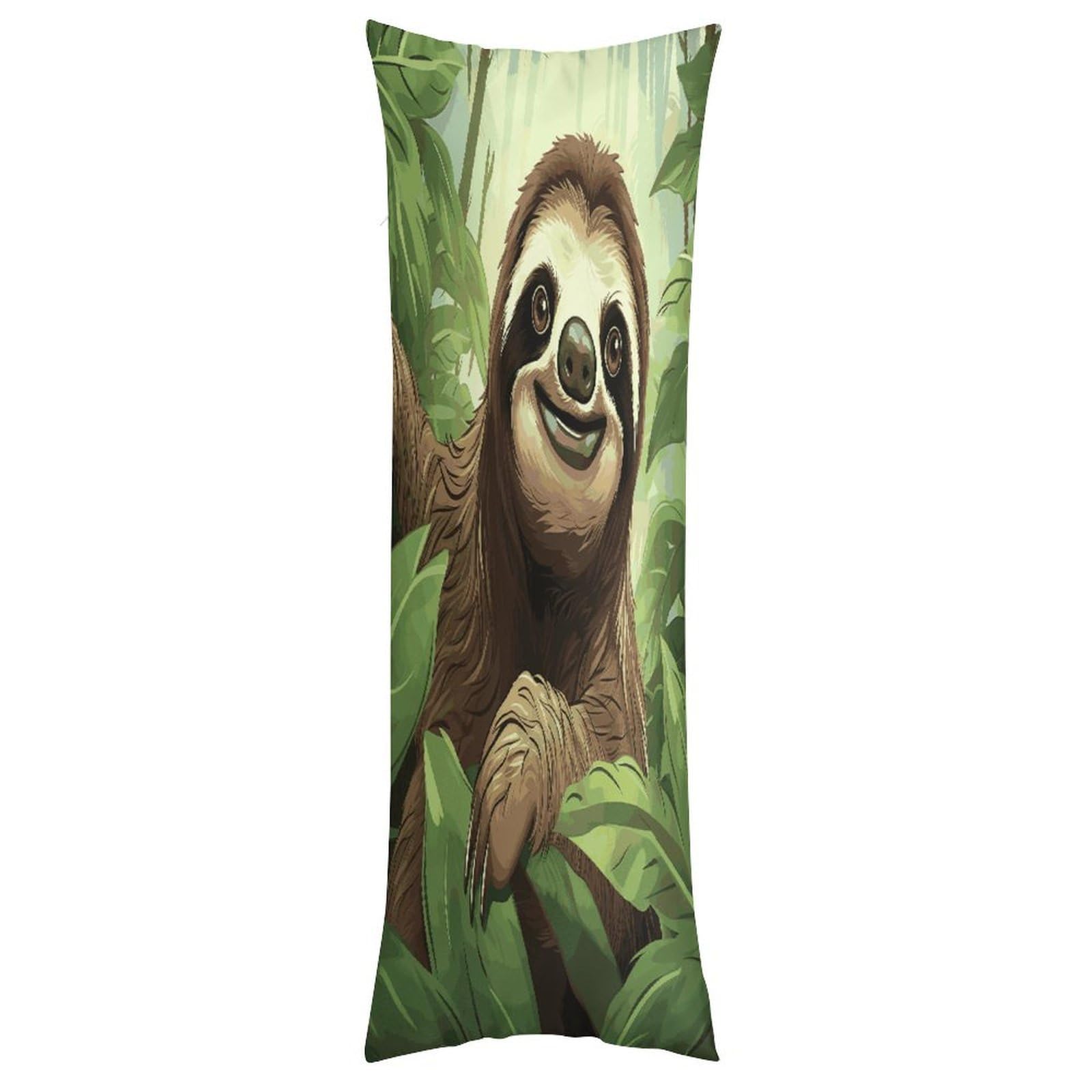 LDGSUPH Sloths Background1 Pillow Cases Soft Pillowcase with Invisible Zipper Wrinkle Resistant Pillow Covers Breathable Removable Pillow Protector for Bed Sofa Car 20"x54"