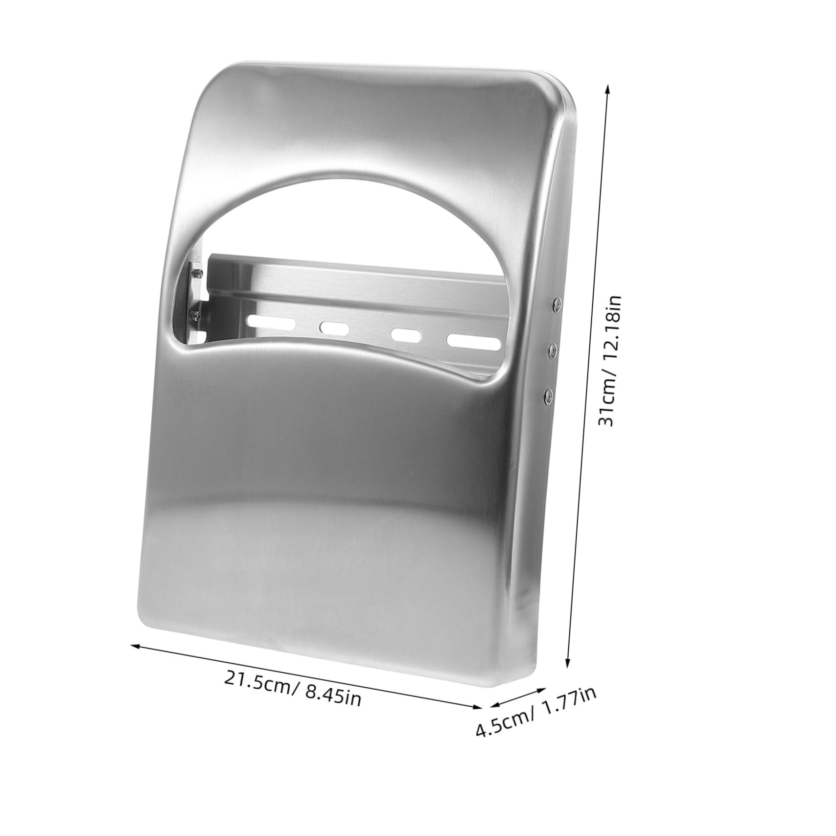 Distributore Copriwater Commerciale in Acciaio Inox Argento