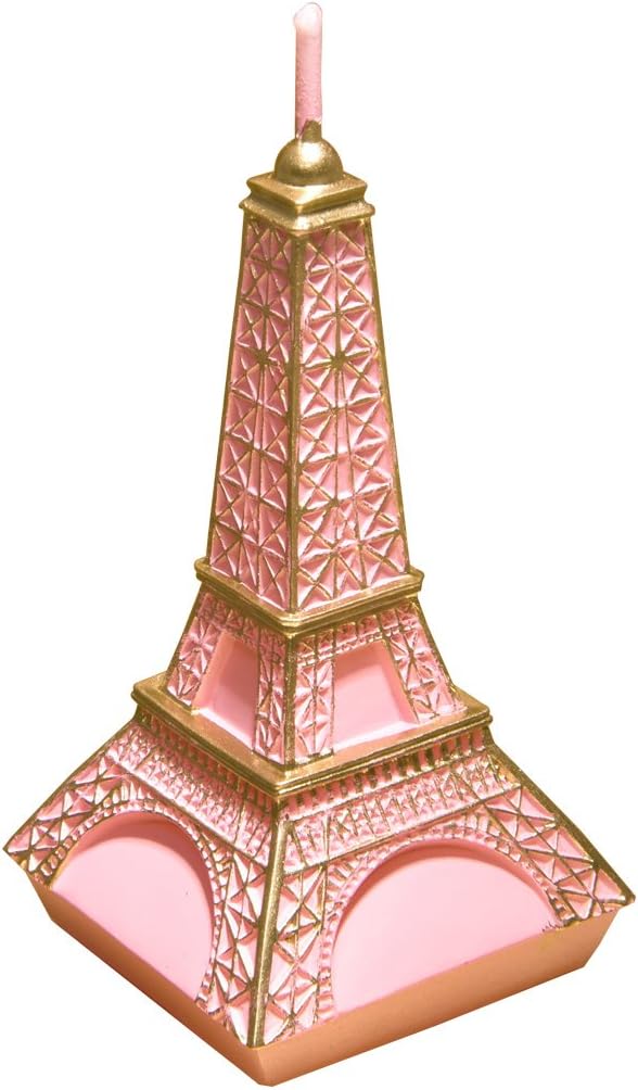 Eiffel Tower Birthday Candle Smokeless Cake Topper Candle for Party Supplies and Wedding Favor
