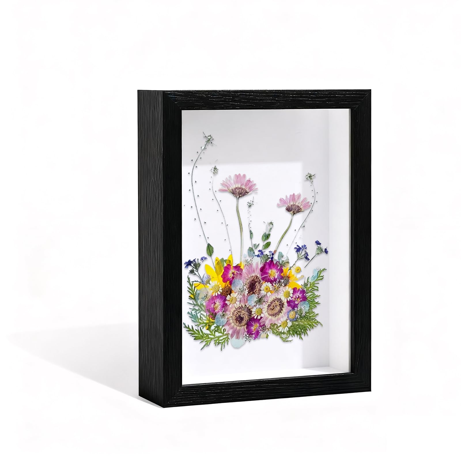 3D Shadow Box, Box Frame, Shadow Box Frame, Box Frames 20.3x25.3cm (3cm Depth), Deep Box Frame for Memorabilia, Medals, Dried Flowers & DIY Crafts（Black）