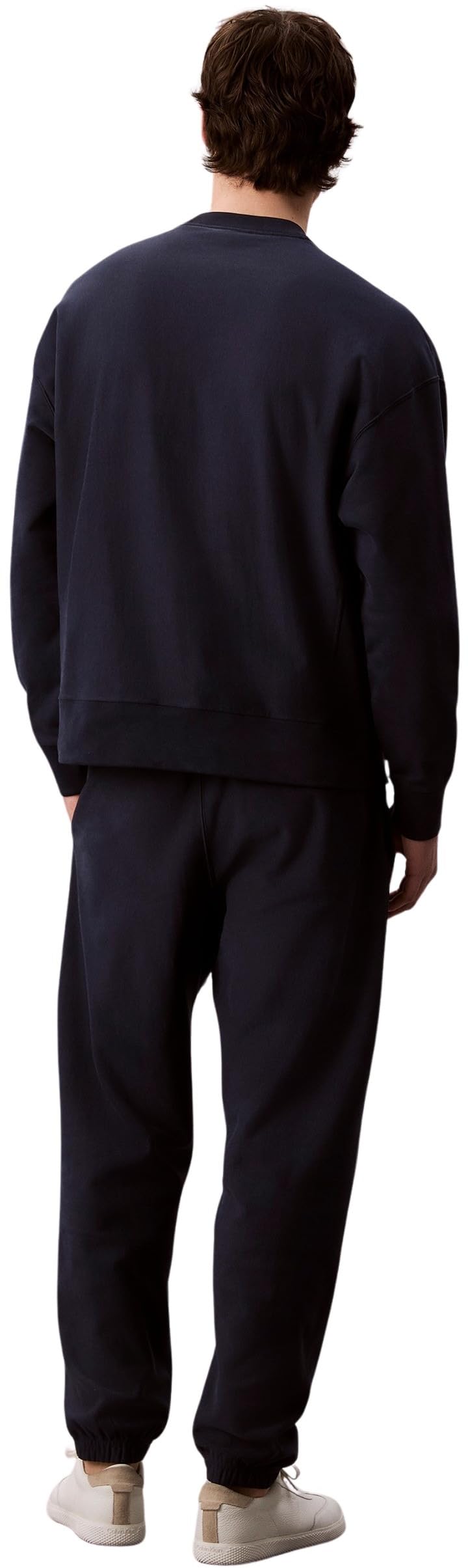 Calvin Klein Pantalón de chándal Hombre Terry Monogram con Cintura Ajustable