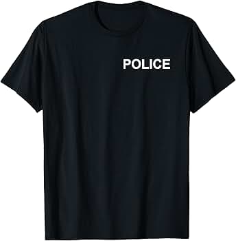 Amazon | Police Shirt, 警察 Tシャツ, けいさつ, Keisatsu, Cop