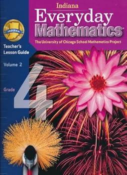 Spiral-bound Indiana Everyday Mathematics Teacher's Lesson Guide Grade 4 Volume 2 Book