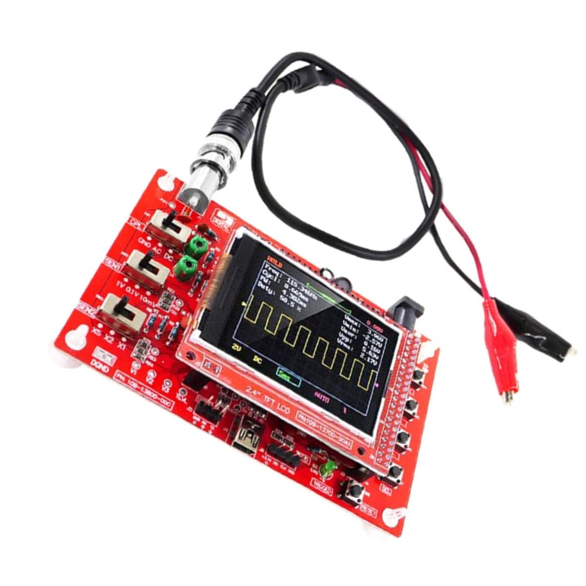DIY Oscilloscope Kit Digital Oscilloscope Kit 2.4" TFT DIY Oscilloscope Digital Kit Oscilloscope Handheld Pocket Sized