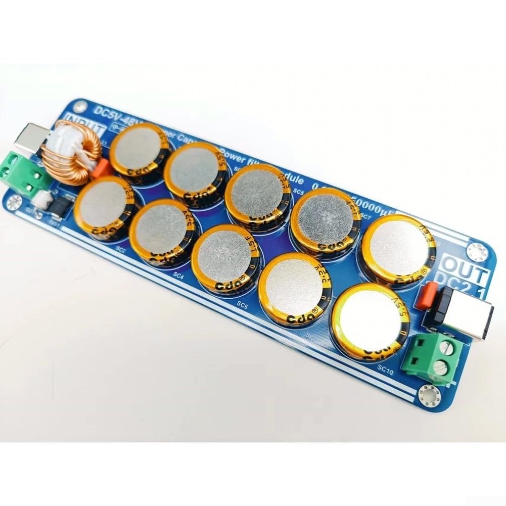 Filtre de ligne électrique haute capacité 150 000 uF 5 V à 48 V CC LC module de filtre pour suppression des interférences électromagnétiques dans les caméras de recul de voiture et systèmes audio – 15