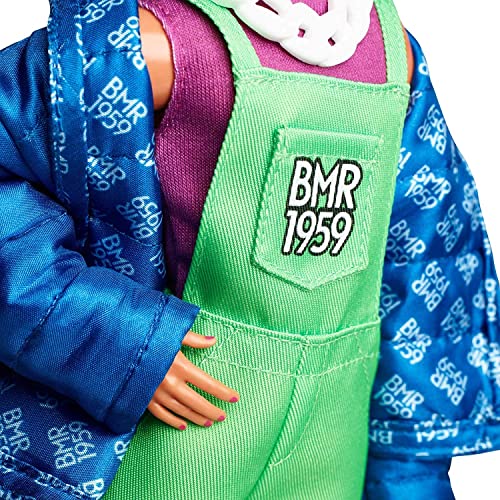 Muñeco Barbie BMR1959 Ken con pelo neón y accesorios miniatura 5