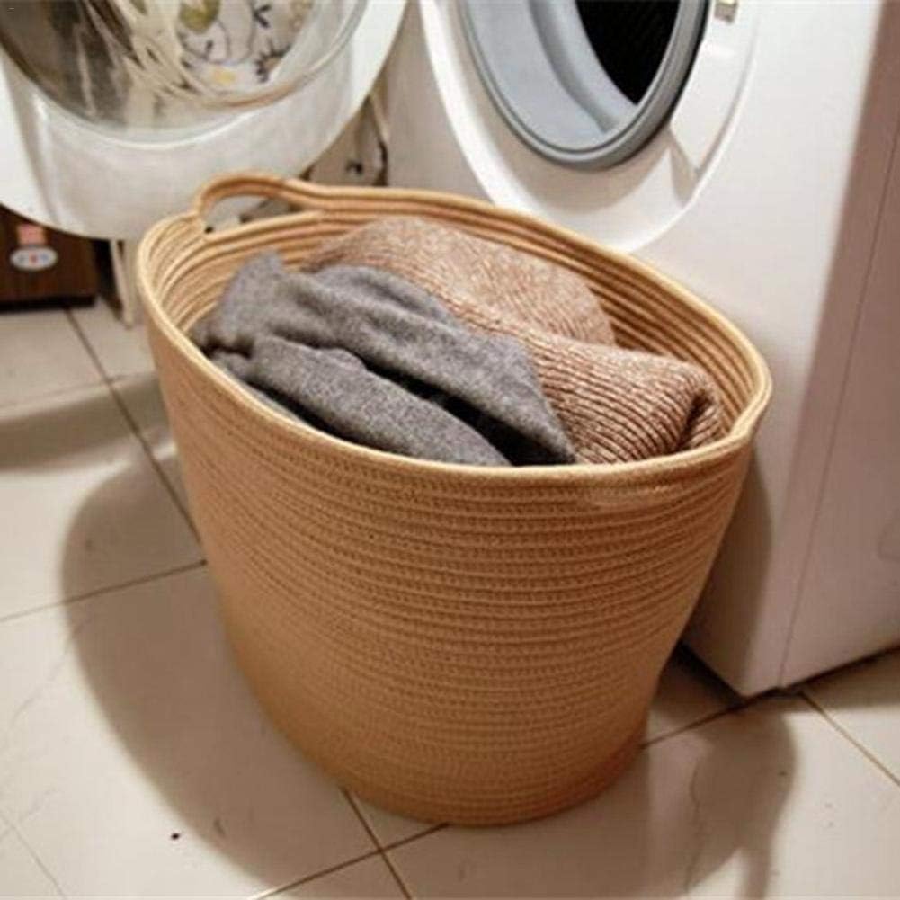 Nordic Style Environmentally Friendly Material Cotton Thread Laundry Basket Toy Clothes Sundries Storage Basket