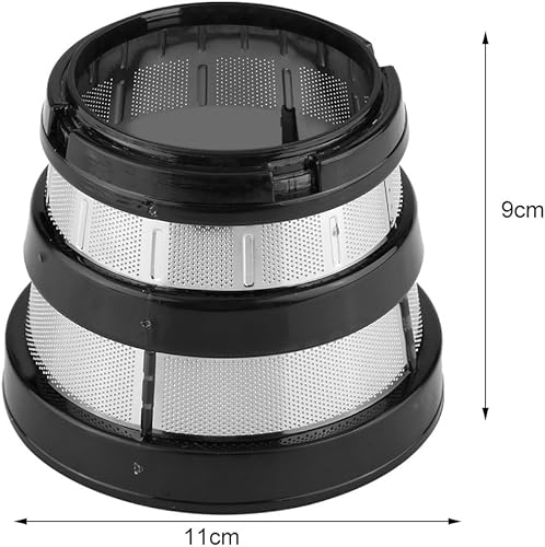 Miniatura 5 de Juicer lento Filtro de filtro de pantalla de malla fina Agujero pequeño para piezas HH-SBF11 HU-19SGM (negro)
