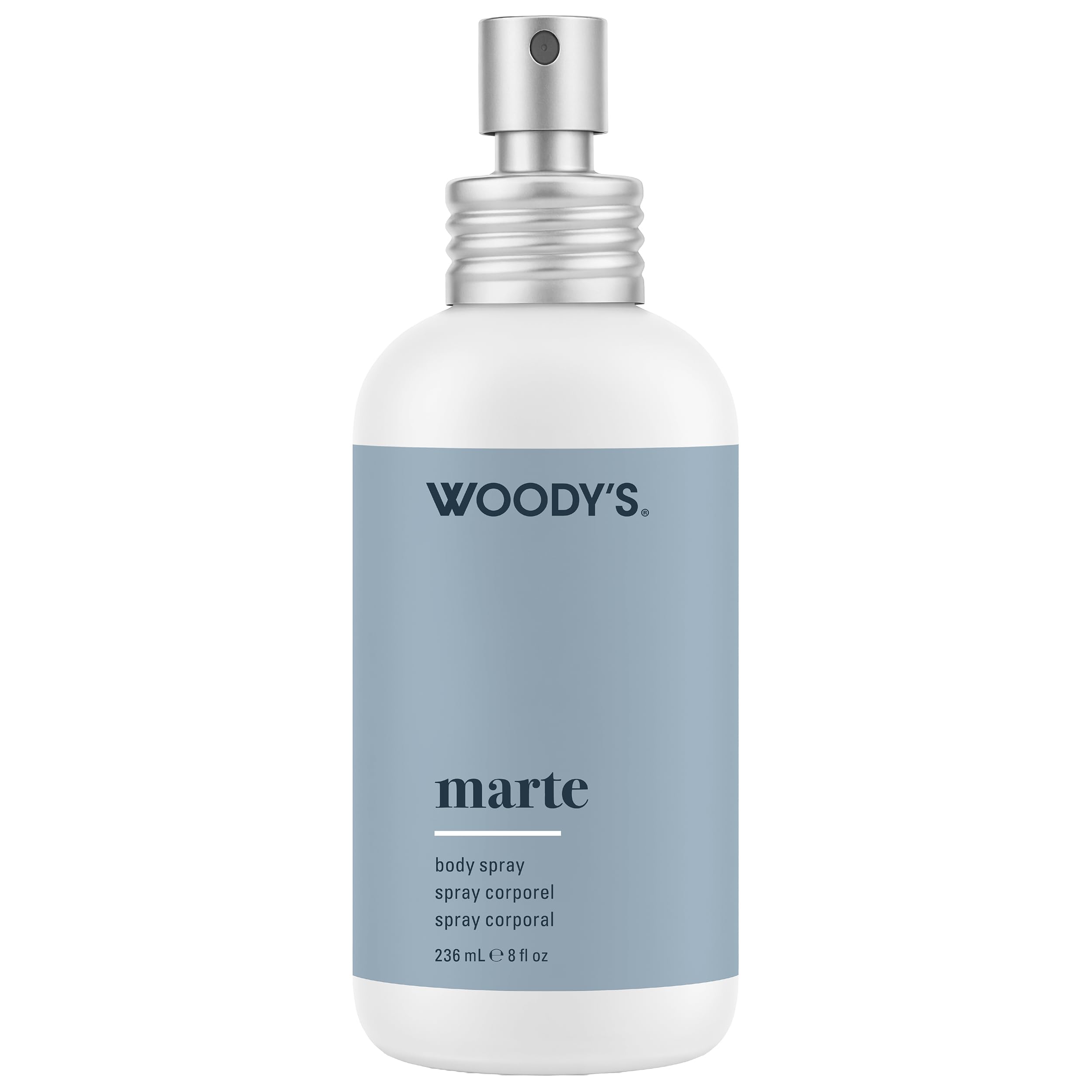 Woody's Marte Body Spray – Men’s Warm & Spicy Scent, Lightweight Men's Fragrance, All-Over Refreshing Body Spray for Men, 8 oz