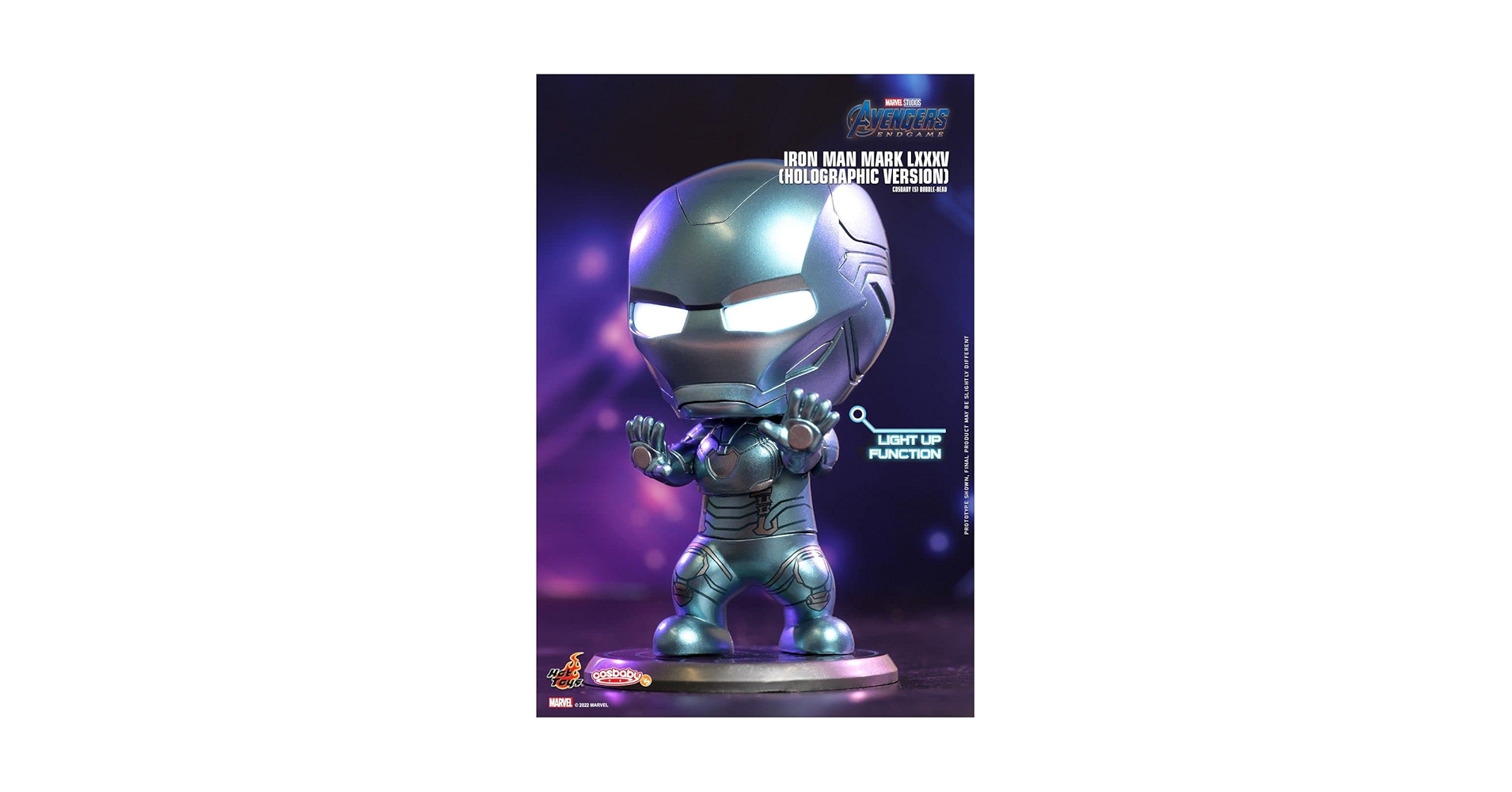 Amazon.com: Hot Toys Iron Man Mark LXXXV Holographic Cosbaby
