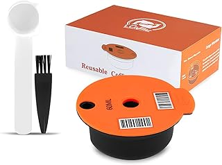 GIFZES Coffee Filter,60ml Reusable Refillable Plastic Coffee Capsule Pod for Bosch-s Tassimoo Tas Maker Machines,Home Offi...
