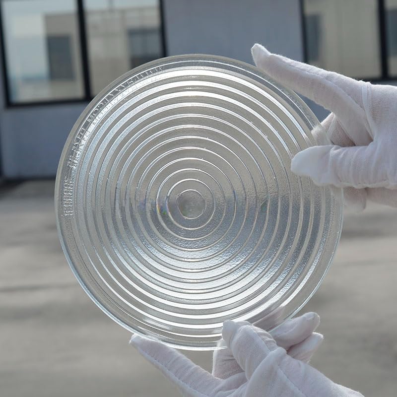 Lentille de Fresnel en Verre borosilicaté de qualité supérieure 80 mm-300 mm - Haute efficacité Lumineuse et clarté(Diameter200mm)