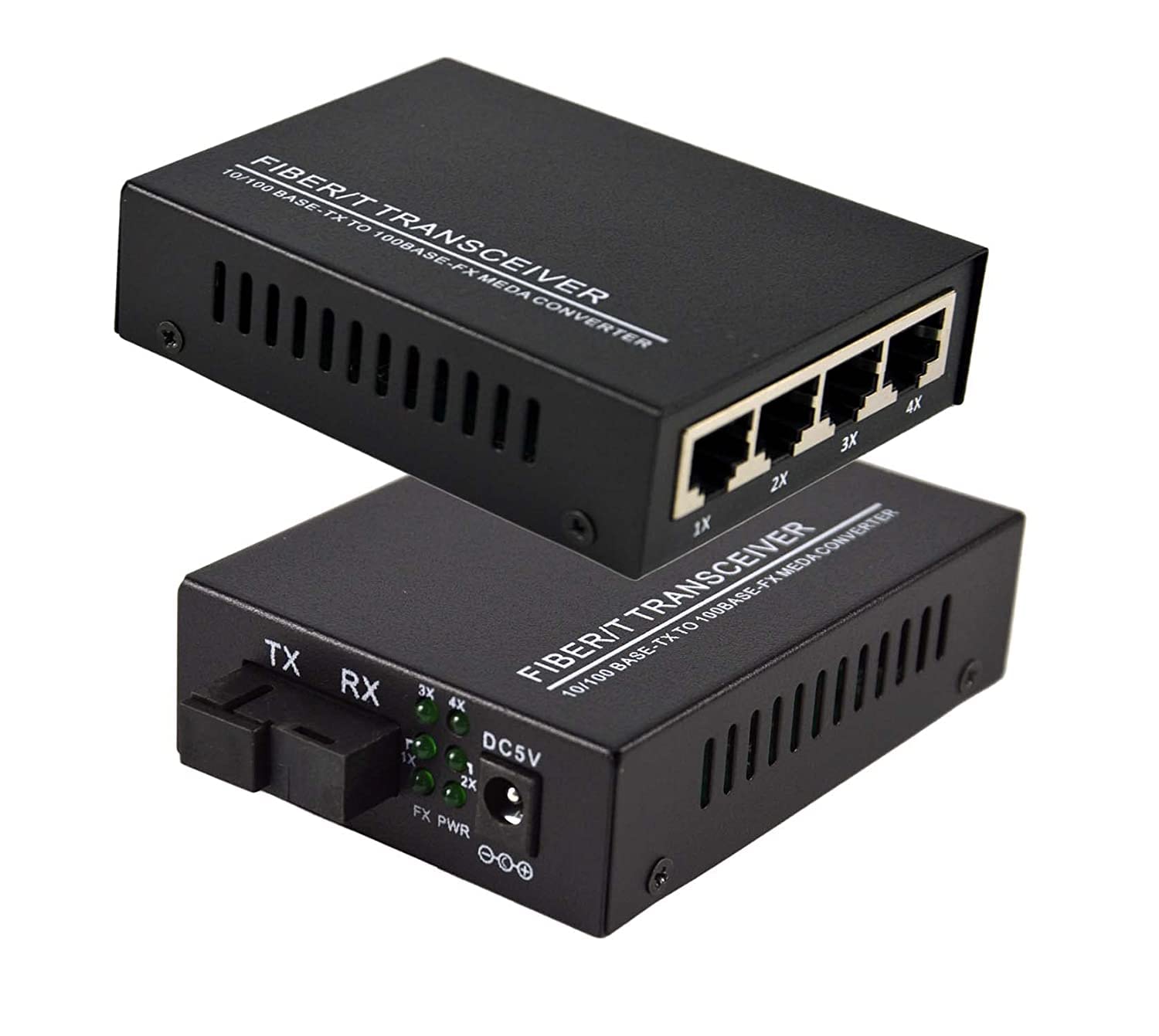 Hanutech Fast Ethernet To Fiber Media Converter 4 RJ45 Port 10/100M Base-Tx To 100M Base-Fx Single Mode Single Fiber SMSF Upto 20KM (B09N6MWTDY) Amazon Price History, Amazon Price Tracker
