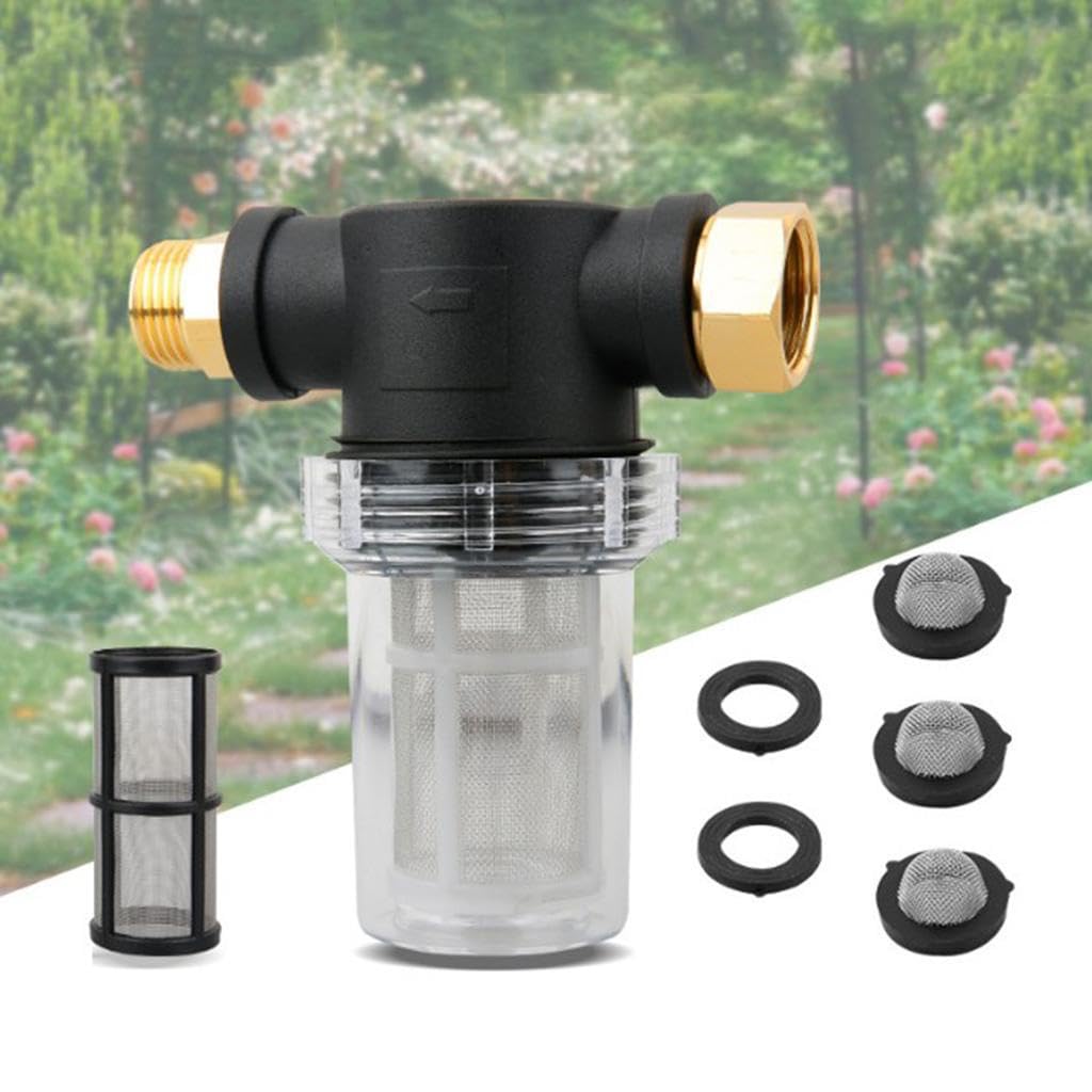 Qixcxaz Hose Connectors Attachment Heavy Duty Metal Couplers Promote Efficiency In Garden Hose Filter Connectors Usage Maximum 80 Psi Garden Pressure