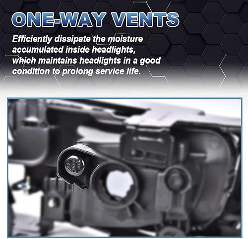 Miniatura 9 de PIT66 Luz antiniebla, compatible con Honda Accord Sedan 2013-2015 faros antiniebla con bombillas lente amarilla, repuesto directo del mercado de